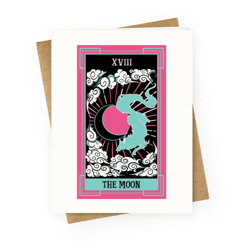 Creepy Cute Tarots: The Moon Greeting Card