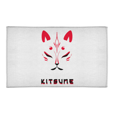 Kitsune Face Welcome Mat