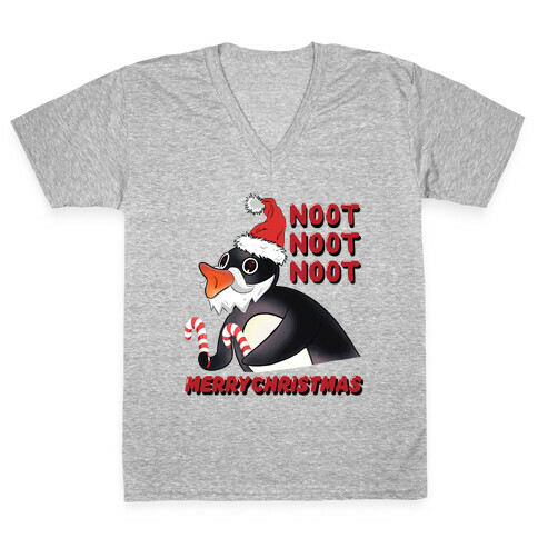 Noot, Noot, Noot! Merry Christmas! V-Neck Tee Shirt