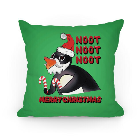 Noot, Noot, Noot! Merry Christmas! Pillow