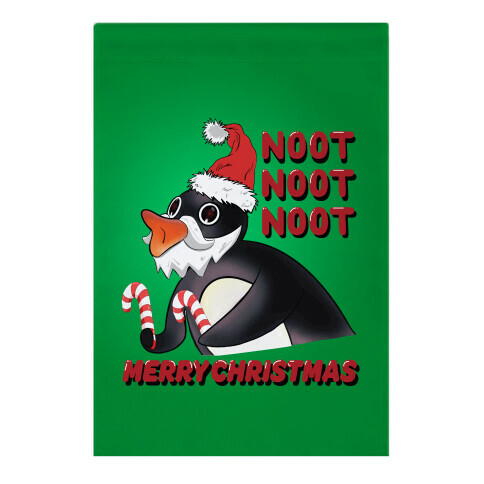 Noot, Noot, Noot! Merry Christmas! Garden Flag