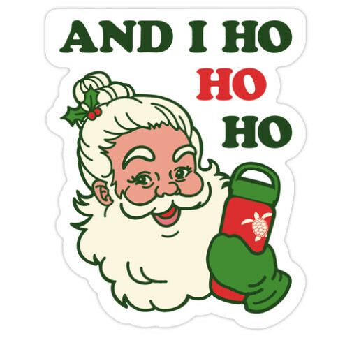 VSCO Santa Parody Die Cut Sticker