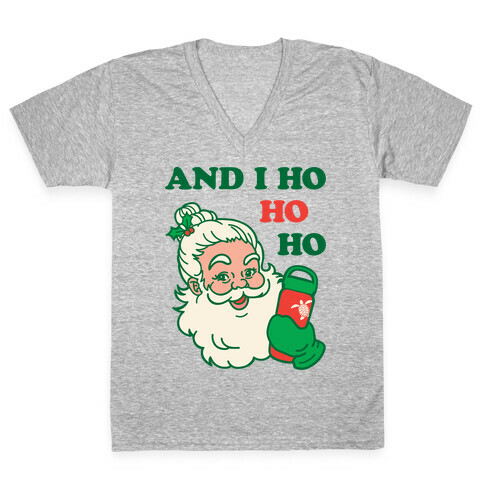 VSCO Santa Parody V-Neck Tee Shirt