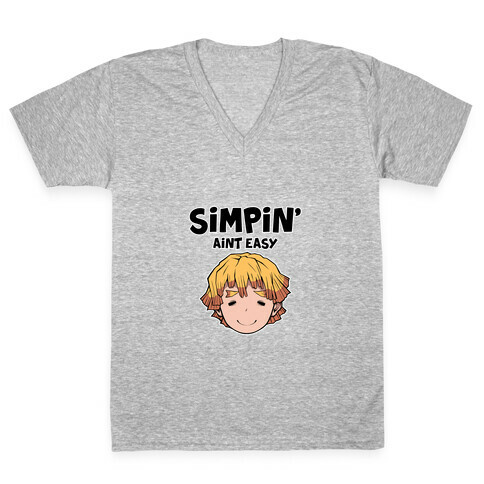 Simpin' Aint Easy - Zenitsu  V-Neck Tee Shirt