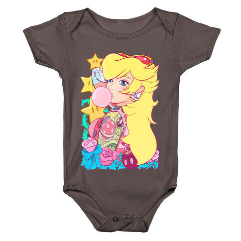 Punk Peach Parody Baby One-Piece