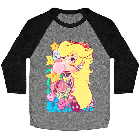 Punk Peach Parody Baseball Tee