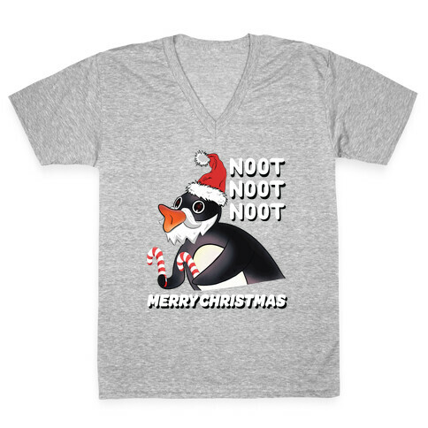 Noot, Noot, Noot! Merry Christmas! V-Neck Tee Shirt