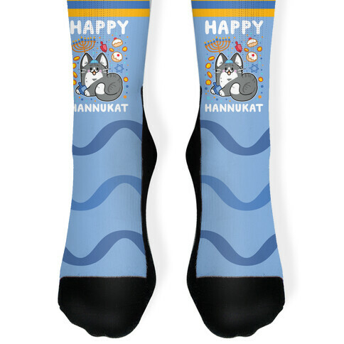 Happy Hannukat Sock