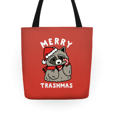 Merry Trashmas Raccoon Tote