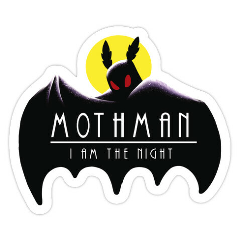 Mothman - I am the Night Die Cut Sticker