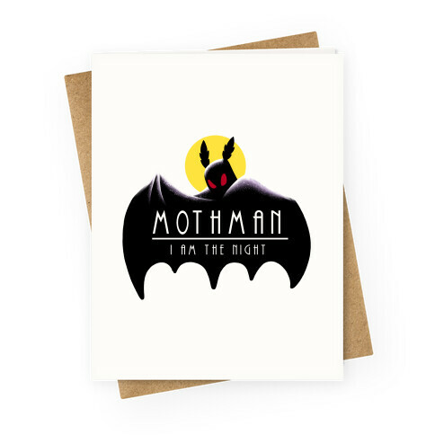 Mothman - I am the Night Greeting Card