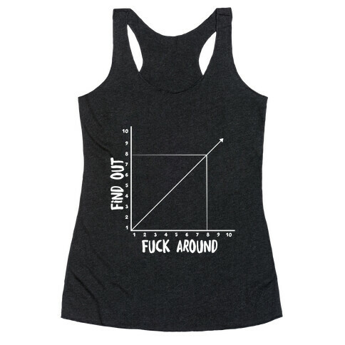 F*** Around and Find Out - Graph Racerback Tank Top
