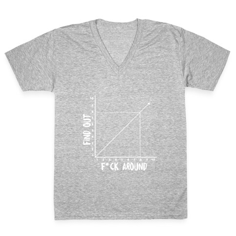 F*** Around and Find Out - Graph (Censored) V-Neck Tee Shirt