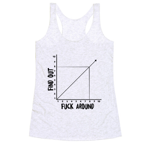 F*** Around and Find Out - Graph Racerback Tank Top