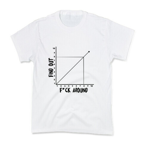 F*** Around and Find Out - Graph (Censored) Kids T-Shirt