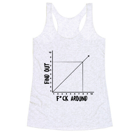 F*** Around and Find Out - Graph (Censored) Racerback Tank Top