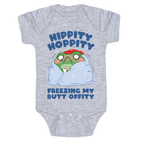 Hippity Hoppity, Freezing My Butt Offity Baby One-Piece