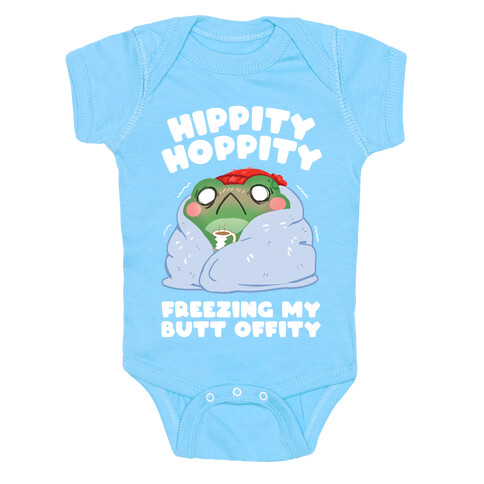 Hippity Hoppity, Freezing My Butt Offity Baby One-Piece