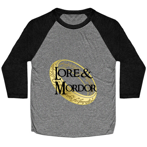 Lore and Mordor Baseball Tee