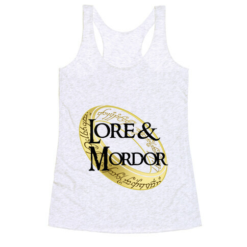 Lore and Mordor Racerback Tank Top