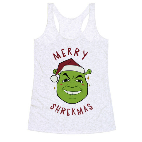 Merry Shrekmas Racerback Tank Top