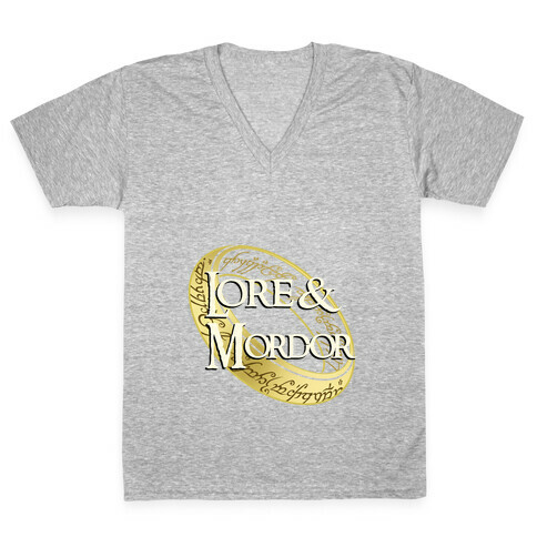 Lore and Mordor V-Neck Tee Shirt