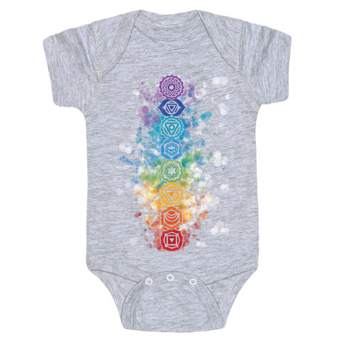 Watercolor Chakra Symbols Baby One-Piece