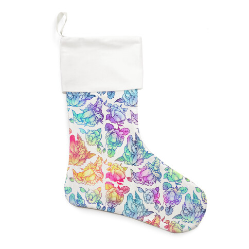 Floral Penis Rainbow Stocking