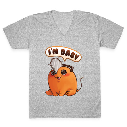 I'm Baby Pochita V-Neck Tee Shirt