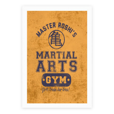 Master Roshi's Martial Arts Gym Poster