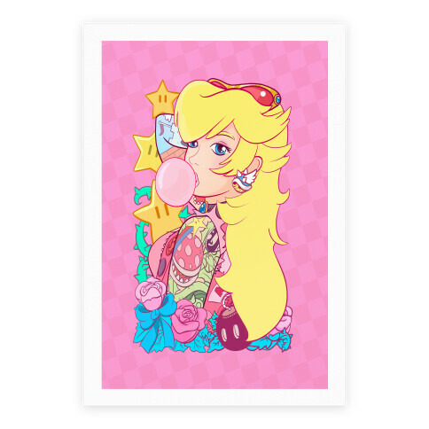 Punk Peach Parody Poster