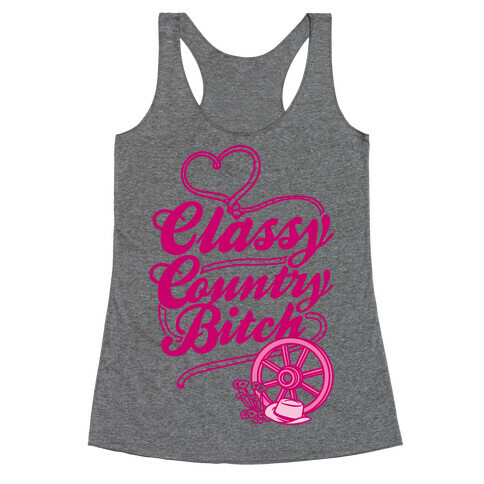 Classy Country Bitch Racerback Tank Top