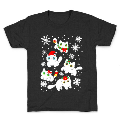 Christmas Cats Pattern Kids T-Shirt