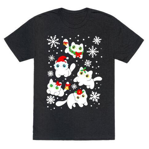 Christmas Cats Pattern T-Shirt