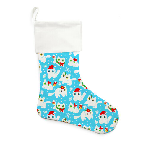 Christmas Cats Pattern Stocking