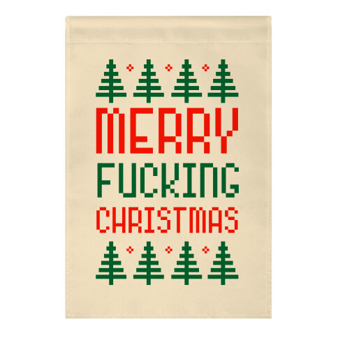 Merry F***ing Christmas Garden Flag