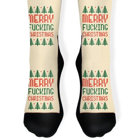 Merry F***ing Christmas Sock