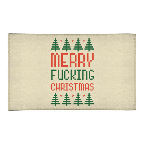 Merry F***ing Christmas Welcome Mat