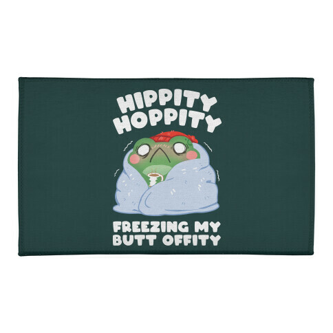 Hippity Hoppity, Freezing My Butt Offity Welcome Mat