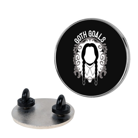 Wednesday Addams Goth Goals Pin