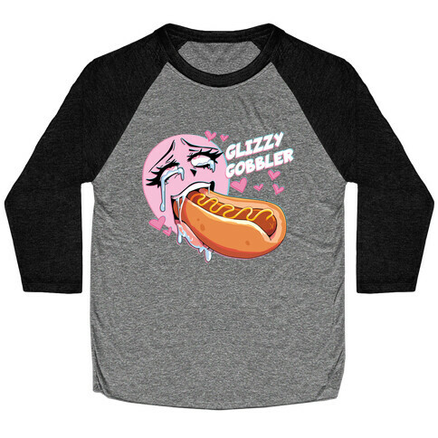 Ahegao Glizzy Gobbler Baseball Tee