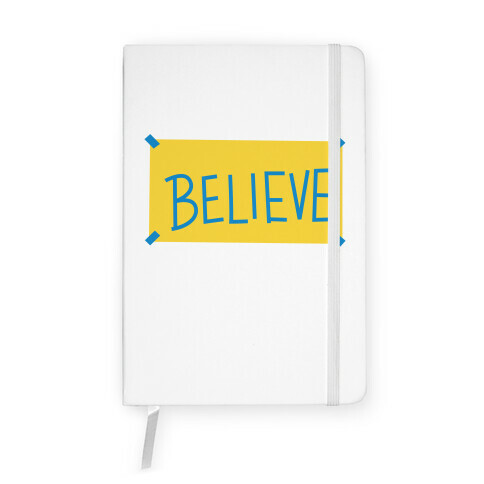 Believe Locker Room Poster Notebook