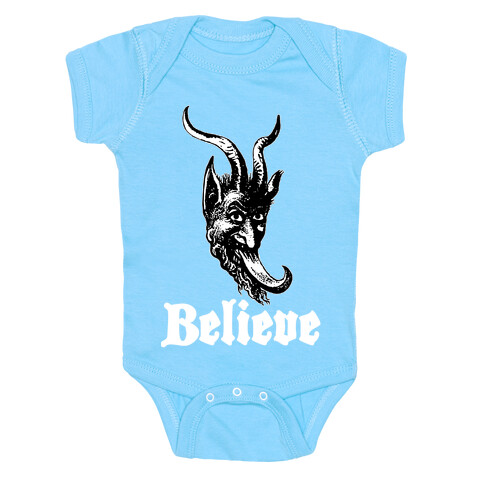 Believe In Krampus Baby One-Piece