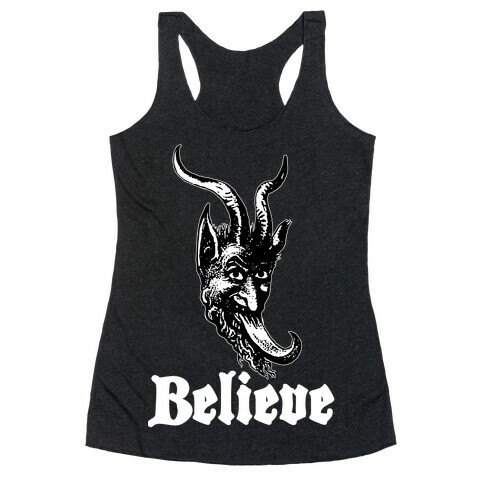 Believe In Krampus Racerback Tank Top