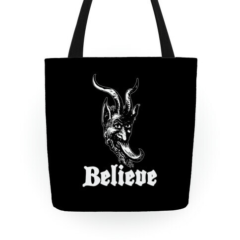 Believe In Krampus Tote