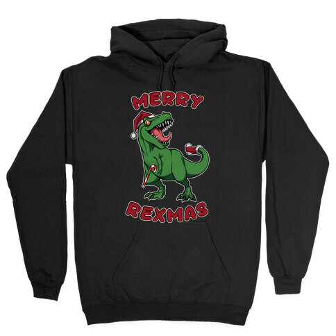 Merry Rexmas Hooded Sweatshirt