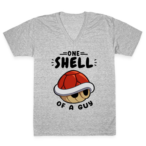 One Shell Of A Guy V-Neck Tee Shirt