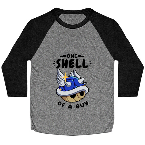 One Shell of A Guy: Blueshell Ver Baseball Tee