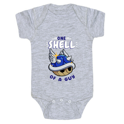 One Shell of A Guy: Blueshell Ver Baby One-Piece