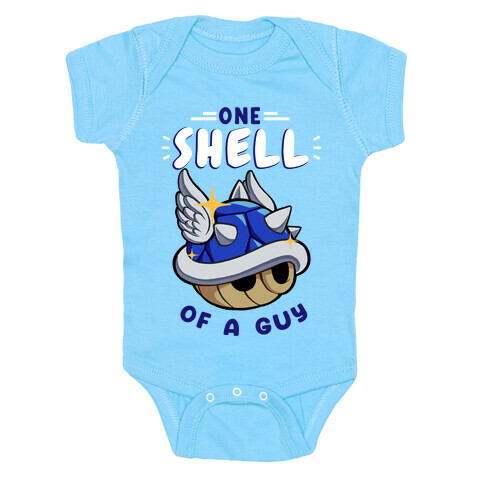 One Shell of A Guy: Blueshell Ver Baby One-Piece